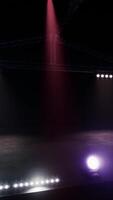 Free stage with lights from lighting devices video