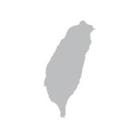 Simple Taiwanese Map Icon. Taiwan Map. Formosa. vector