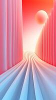 pastel color minimalist objects shapes lines, ai photo
