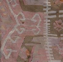 Turkish kilim with natural colors in traditional patterns photo