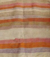 Turkish kilim with natural colors in traditional patterns photo