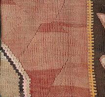 Turkish kilim with natural colors in traditional patterns photo