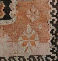 Turkish kilim with natural colors in traditional patterns photo