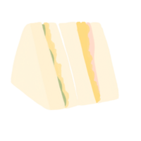 une sandwich avec fromage et salade sur il png