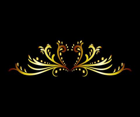Art deco floral curls and swirls Ornamental elements dividers or headers Decorative Vintage line borders or frames in geometric victorian style elegant vintage design antique bordering