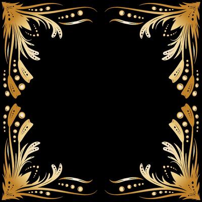 Art deco floral curls and swirls Ornamental elements dividers or headers Decorative Vintage line borders or frames in geometric victorian style elegant vintage design antique bordering