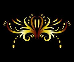 Art deco floral curls and swirls Ornamental elements dividers or headers Decorative Vintage line borders or frames in geometric victorian style elegant vintage design antique bordering vector
