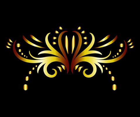 Art deco floral curls and swirls Ornamental elements dividers or headers Decorative Vintage line borders or frames in geometric victorian style elegant vintage design antique bordering