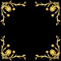 Art deco floral curls and swirls Ornamental elements dividers or headers Decorative Vintage line borders or frames in geometric victorian style elegant vintage design antique bordering vector