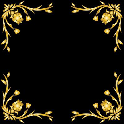 Art deco floral curls and swirls Ornamental elements dividers or headers Decorative Vintage line borders or frames in geometric victorian style elegant vintage design antique bordering