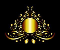 Art deco floral curls and swirls Ornamental elements dividers or headers Decorative Vintage line borders or frames in geometric victorian style elegant vintage design antique bordering vector