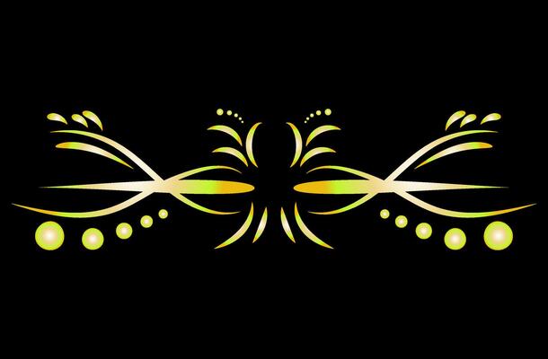 Art deco floral curls and swirls Ornamental elements dividers or headers Decorative Vintage line borders or frames in geometric victorian style elegant vintage design antique bordering