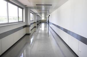 White hospital hallway photo