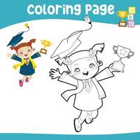 Coloring activity for children. Coloring page for kid. Printable worksheet vector