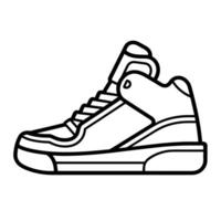 Sleek sneaker icon design for modern branding. vector