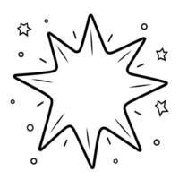 Sleek star outline icon in format for versatile designs. vector