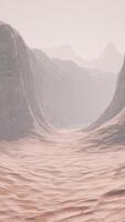 A stunning desert landscape created with computer graphics video