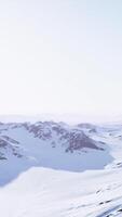 Snow-covered mountain range video