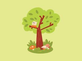 cautivador árbol ilustraciones trayendo naturaleza a vida con maravilloso visuales vector