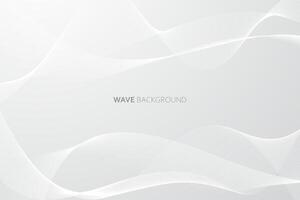 Elegant abstract wave white background vector