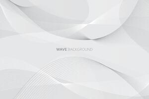 Elegant abstract wave white background vector