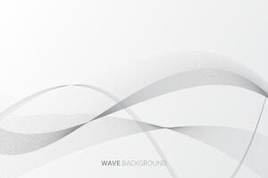 Elegant abstract wave white background vector