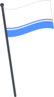 Altai Republic flag waving on pole. national flag pole transparent. png