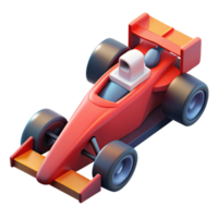 3d isométrica icono de carreras coche png