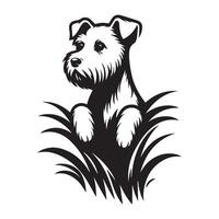 Westie Dog - West Highland White Terrier Peeking face illustration vector