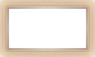 marron en bois rectangle image Cadre png