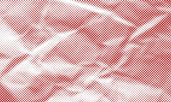 Red Halftone Dot Texture Image Filter Overlay