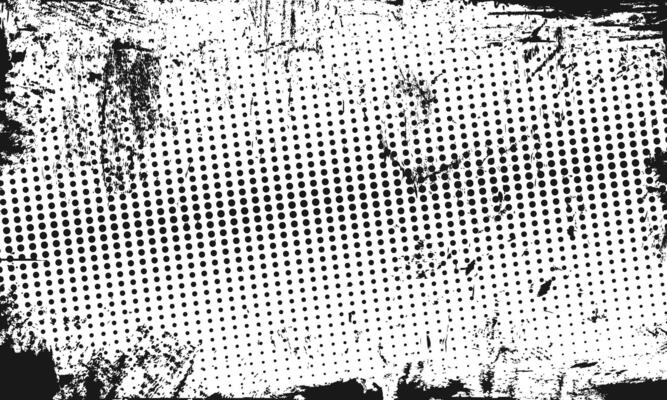 Scalable Halftone Gradient Image Rough Grunge Gritty Spilled Ink Filter Overlay Effect