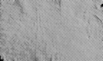 Realistic Dotted Halftone Retro Paper Sheet Print Abstract Grunge Distressed Texture Filter with Transparent Background Grayscale vector