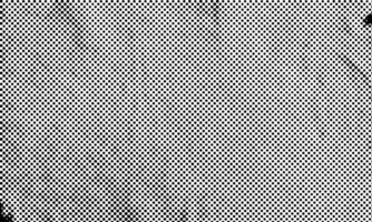 Realistic Dotted Halftone Retro Paper Sheet Print Abstract Grunge Distressed Texture Filter with Transparent Background Grayscale vector