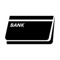 Passbook silhouette icon. Bank passbook. vector