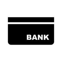 Bank passbook silhouette icon. Bank account. vector
