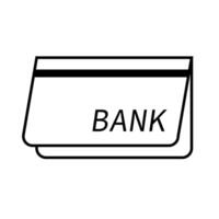 Bank account icon. Bank passbook. Bank account balance. vector