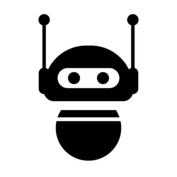 Small robot. Guides and chatbot. vector