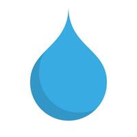 Flat design water drop icon. vector