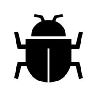 Bug silhouette icon. Insect icon. vector