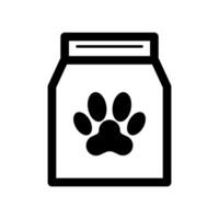 Simple dog food icon. Pet food. vector