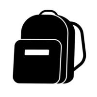 Backpack silhouette icon. Rucksack icon. vector