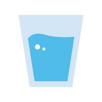 Water and cup icon. vector