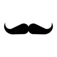 Bigote silueta icono. dandy. tío. vector