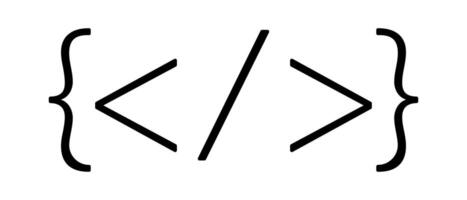 Brackets and code marks. vector