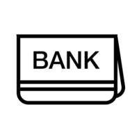 Simple bankbook icon. Passbook. vector