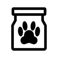 Pet food bag. Dock food. vector