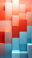 colorful 3d cubes squares wallpaper, ai photo