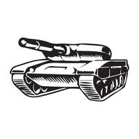 armored tank illustration symbol design vector