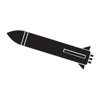 misil y cohete icono ilustración vector